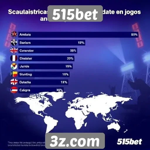 Estatísticas sobre popularidade de jogos na 515bet